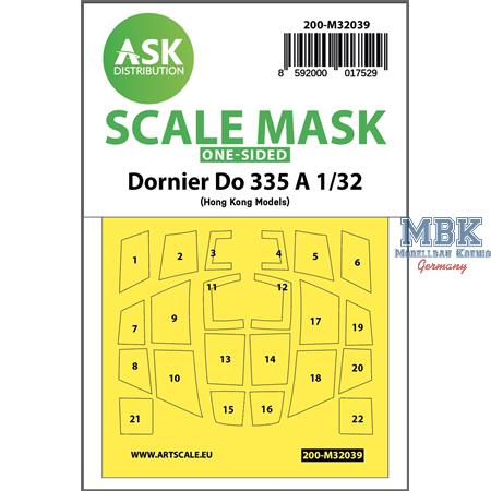 Dornier Do 335A one-sided mask for HK Models