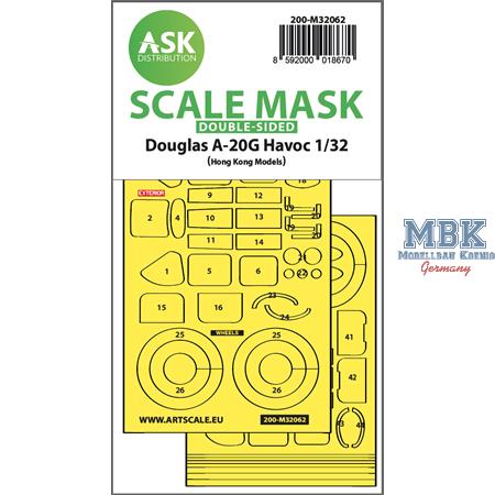 A-20G Havoc double-sided expr. self adhesive masks