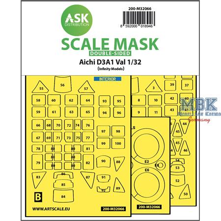 Aichi D3A1 Val double-sided expr.self adh. masks