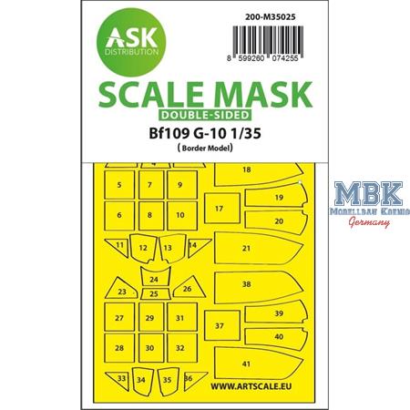Messerschmitt Bf 109G-10 double-sided paint. mask