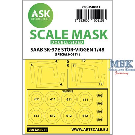 SAAB SK-37E Stör-Viggen double-sided painting mask
