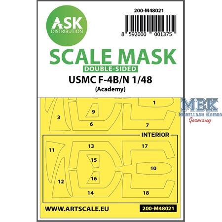 USMC F-4B/N double-sided painting mask for Academy