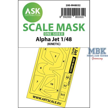 Alpha Jet one-sided painting mask for Kinetic