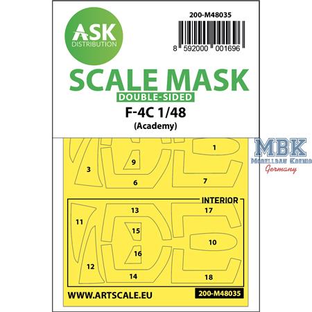 F-4C double-sided painting mask for Academy