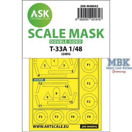 T-33A double-sided painting mask for Great Wall H.