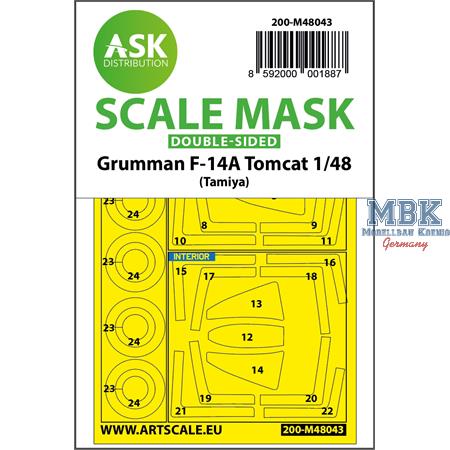 F-14A Tomcat double-sided painting mask for Tamiya