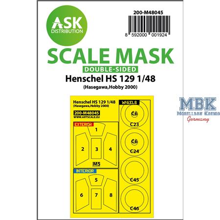 Henschel Hs 129 double-sided painting mask