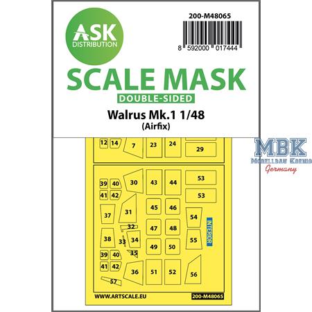 Walrus Mk.1 double-sided mask for Airfix