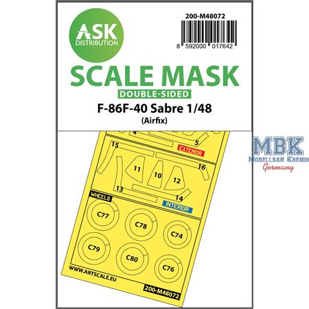F-86F-40 Sabre double-sided mask for Airfix