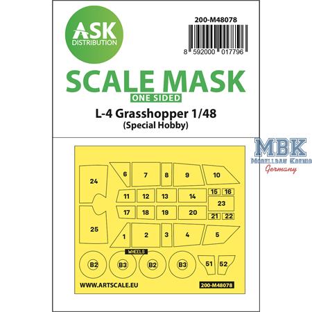 L-4 Grasshopper one-sided self-adhesive mask SH