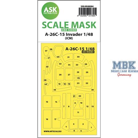 A-26C-15 Invader one-sided mask self-adhesive