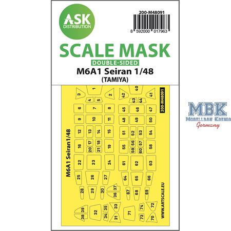 M6A1 Seiran double-sided mask self-adhesive