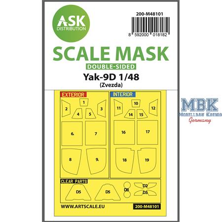 Yak-9D double-sided express mask, self-adhesive