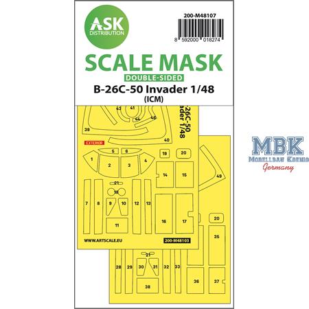 B-26C-50 Invader double-sided mask self-adhesive