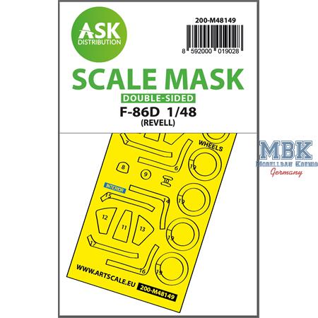 F-86D double-sided express fit mask for Revell