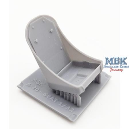 A-20J/K Havoc -Pilot seat, 3D print, w/o seat belt