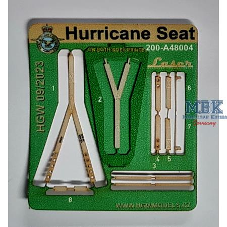 Hurricane Seat w/seat belts, buckels a. gun sights