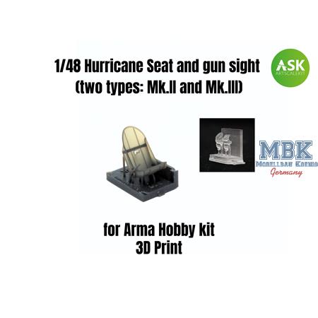 Hurricane Seat and gun sight (Mk.II and Mk.III)