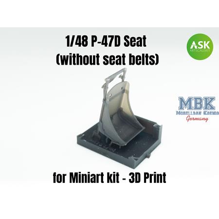 P-47D Seat (without seat belts)