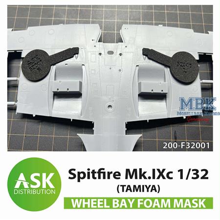 Spitfire Mk.IXc Wheel bay - FOAM mask TAMIYA