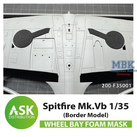 Spitfire Mk.Vb Wheel bay - FOAM mask BORDER 1:35