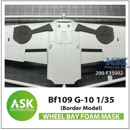 Bf 109G-10 Wheel bay - FOAM mask BORDER 1:35