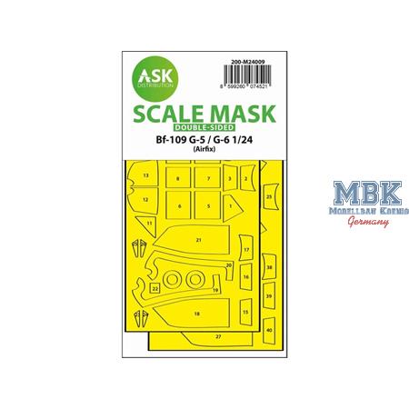 Bf 109G-5 / G-6 double-sided expr.fit masks Airfix