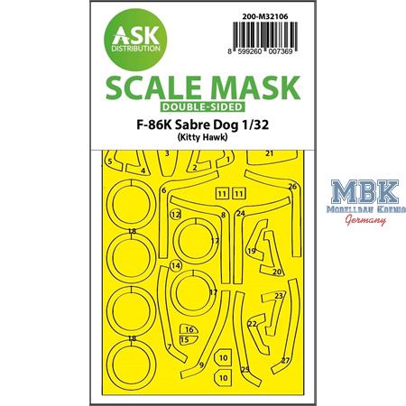 F-86K Sabre Dog double-sided express fit mask