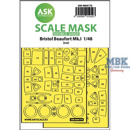 Bristol Beaufort Mk.I double-sided expr. fit  mask
