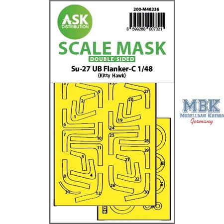 Su-27UB Flanker-C double-sided express fit mask