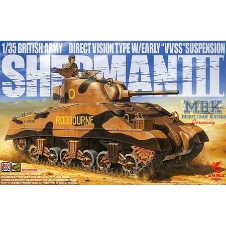 British Army Sherman III VVSS early suspension