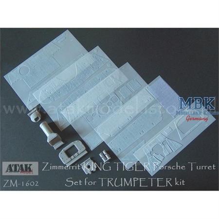 Zimmerit für Tiger II (Porsche Turm) 1:16