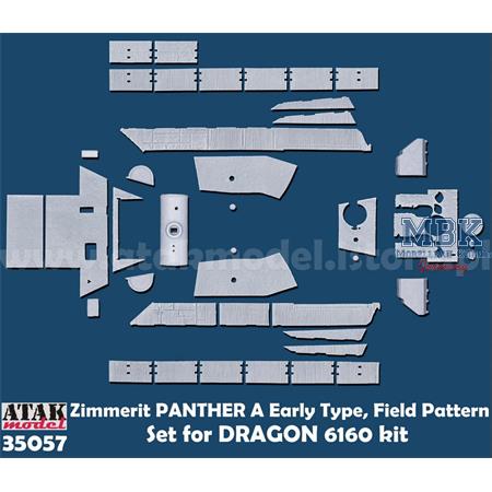 Zimmerit PANTHER A Early Type, Field Pattern set