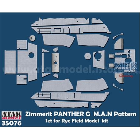 Zimmerit Panther G MAN Pattern for RFM