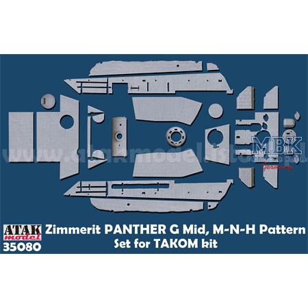 Zimmerit Panther G Mid, M-N-H Pattern (Takom)