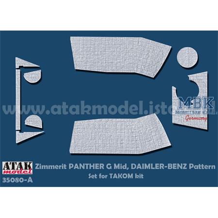 Zimmerit Panther G Mid DAIMLER-BENZ Pattern(Takom)