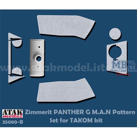 Zimmerit Panther G Mid M.A.N Pattern (Takom)
