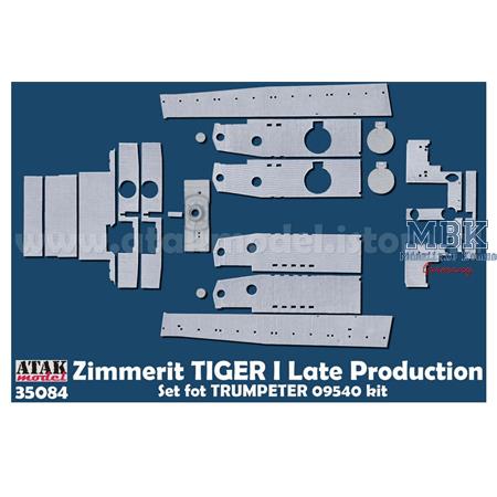 Zimmerit Tiger I late - Trumpeter