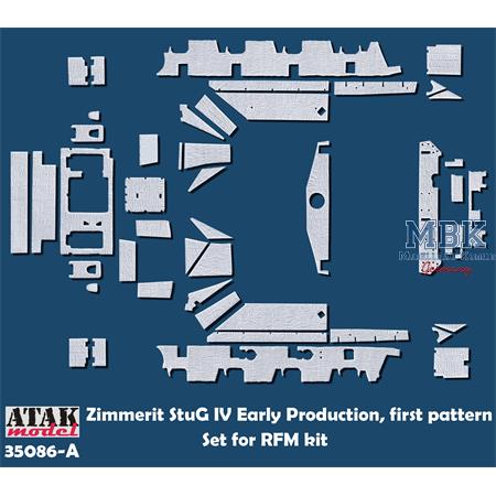 Zimmerit StuG IV early Production, 1st pattern-RFM