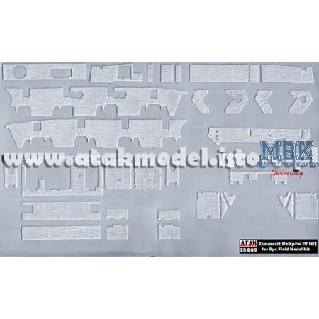 Zimmerit für Panzer IV Ausf. H/J RFM 5127, 5046