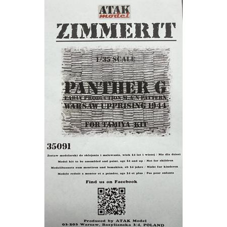 Zimmerit f. Panther G - Warsaw Uprising 1944 (TAM)