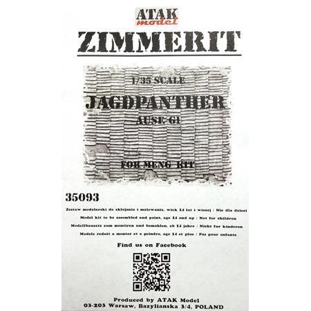 Zimmerit f. Jagdpanther Ausf. G1 (MENG)