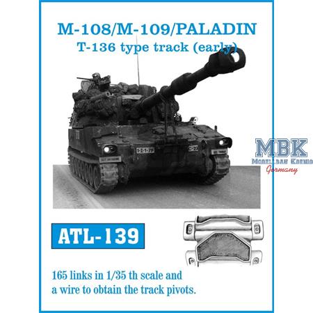 M-108/M109/PALADIN T-136 type tracks (early)
