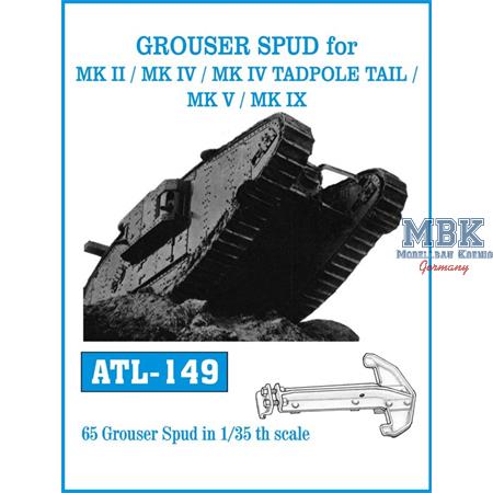 Grouser Spud for Mk II, Mk IV, Mk V, Mk IX