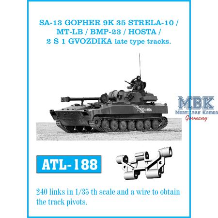 STRELA 10/MT-LB/BMP23/HOSTA/2S1 late type tracks
