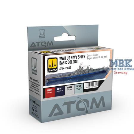 ATOM U.S. Navy Ships WWII Basic Colors Set