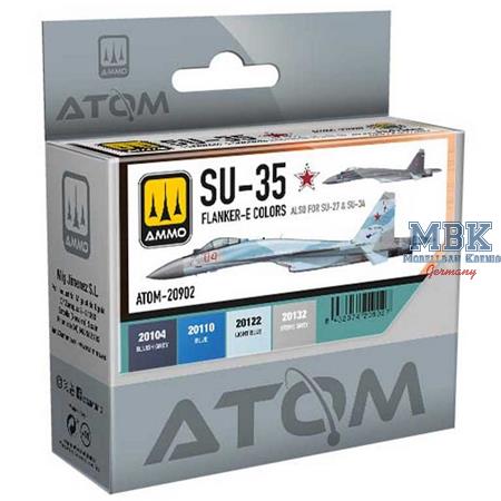 ATOM SU-35 FLANKER-E Colors Set (+ SU-27 +34)