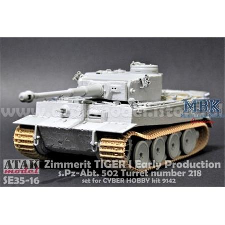 Zimmerit Tiger I early Production Waffle Pattern 2