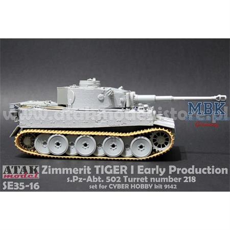 Zimmerit Tiger I early Production Waffle Pattern 2