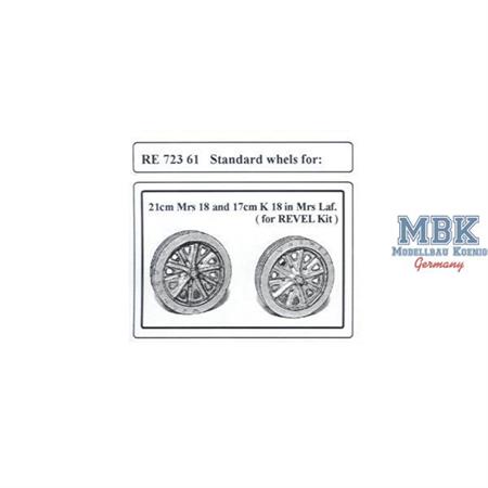 Standard Wheels for 21cm Mrs18 / 17cm K in Mrs Laf